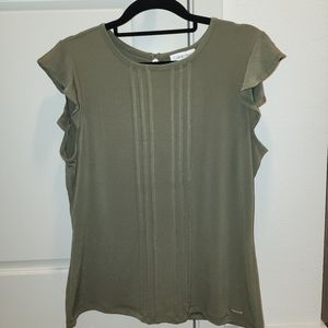 Brand New Calvin Klein Small Green Blouse